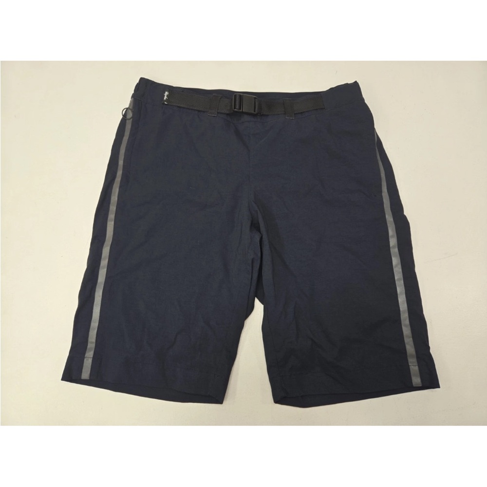 Rapha Mens Belted Blue Commuter Shorts Stretch Chino Cycling Bike Casual Sz 32